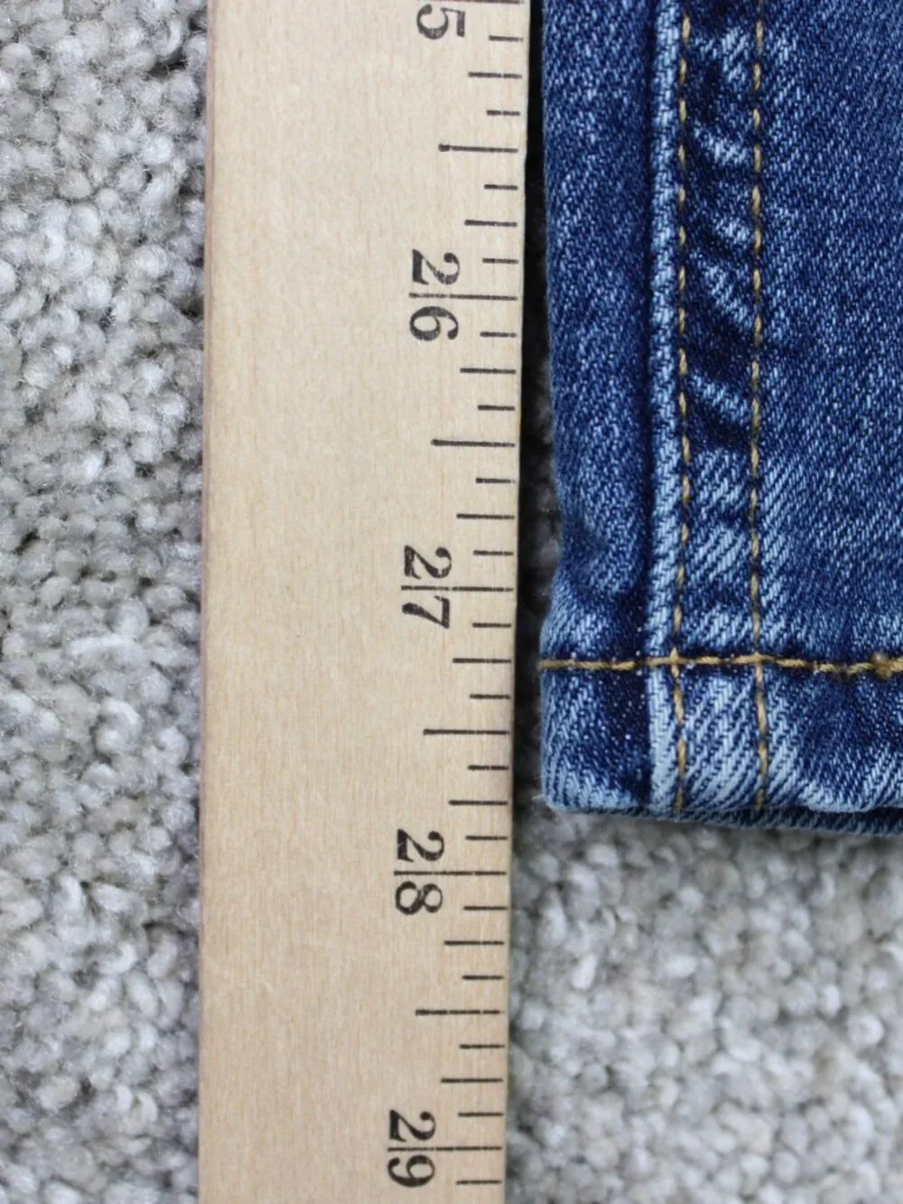 Levi's 541 Jeans Mens 44x28 Blue Athletic Fit Straight Leg Cotton Stretch Denim